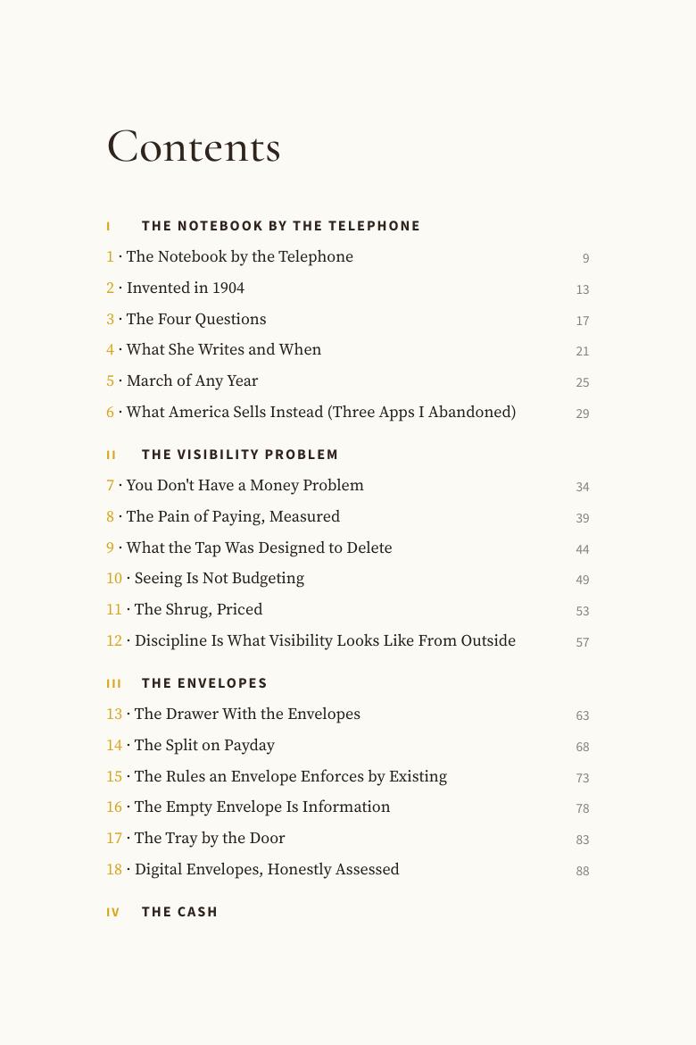 Contents page